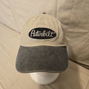 Adams Peterbilt Logo Baseball Cap Adjustable Two Tone Hat